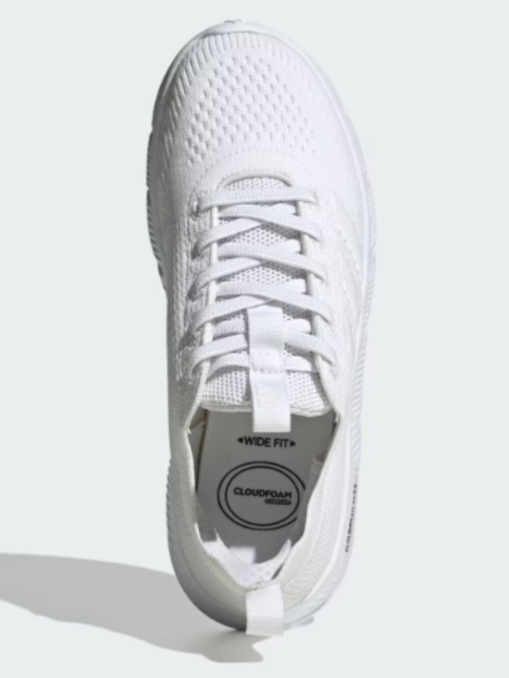 New White Adidas Cloudfoam Flex Slounge Shoes